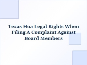 Understanding Your Texas Hoa Legal Rights When Filing a Complaint